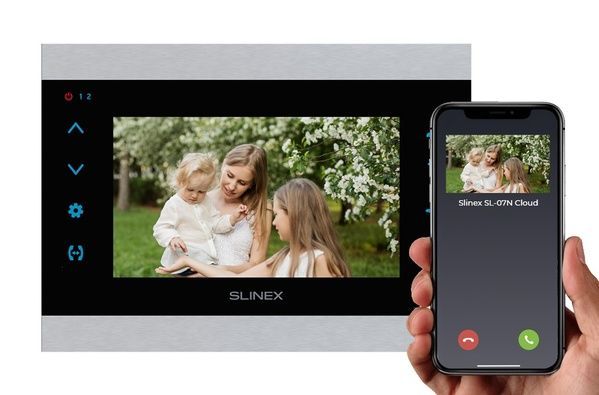 Видеодомофон Slinex SL‑07N Cloud silver_black