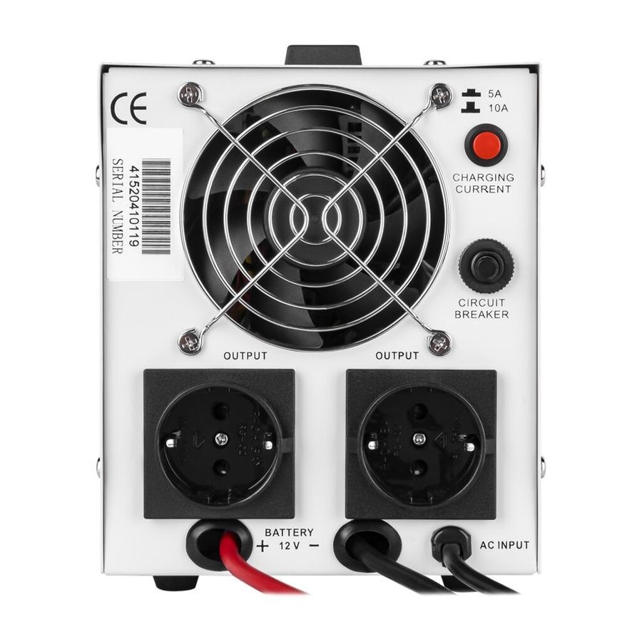 Джерело безперебійного живлення Logicpower LPY-PSW-500VA+ (350Вт) 12V 5A/10A лінійно-інтерактивне з правильною синусоїдою