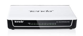 Коммутатор TENDA S16 16xFE, Desktop, Неуправляемый