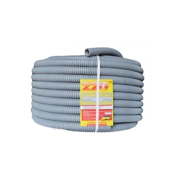 Гофротруба 220 TM Standart D 25 мм (50 м) cерая