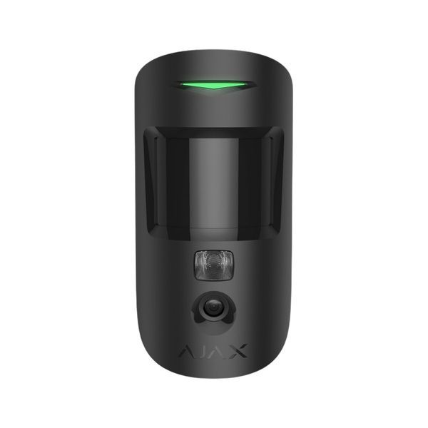Бездротовий датчик руху Охоронна сигналізація MotionCam HDR black з фотокамерою для підтвердження тривог