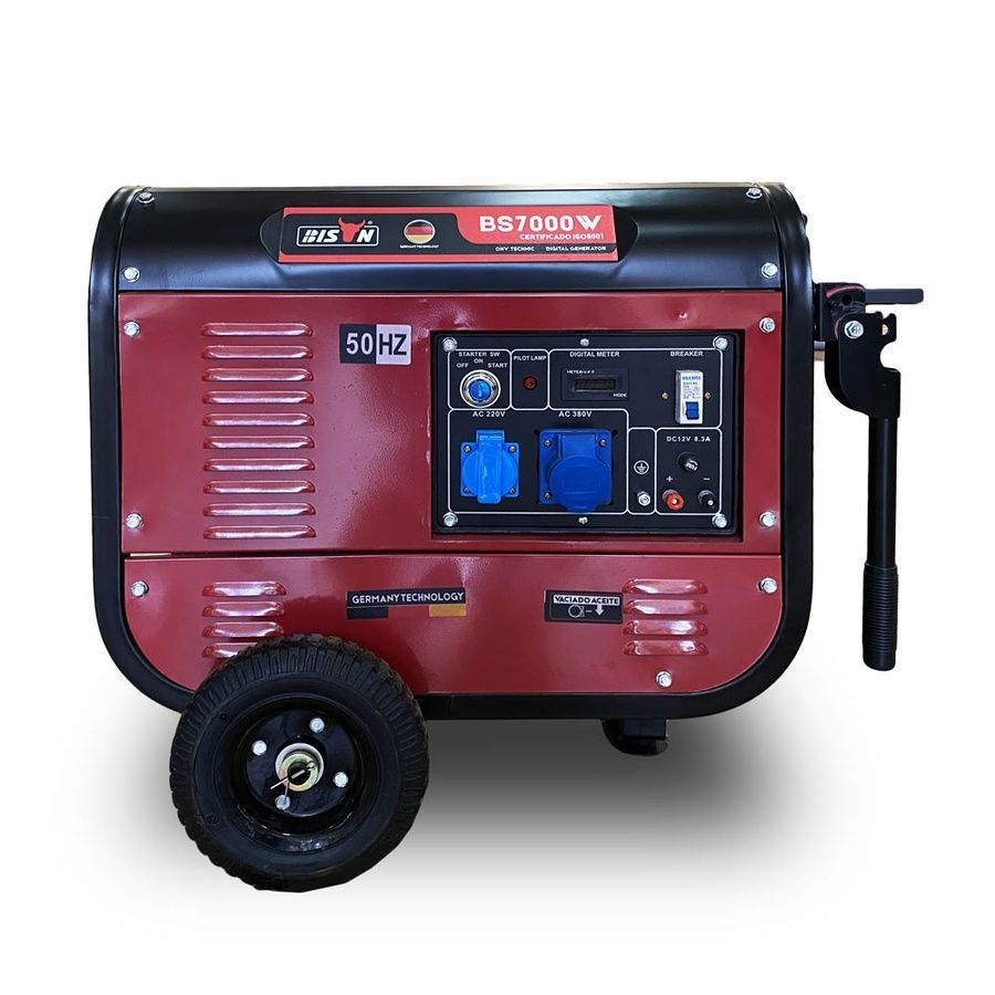 Бензиновый генератор BISON BS7000W максимальная мощность 3.8 кВт