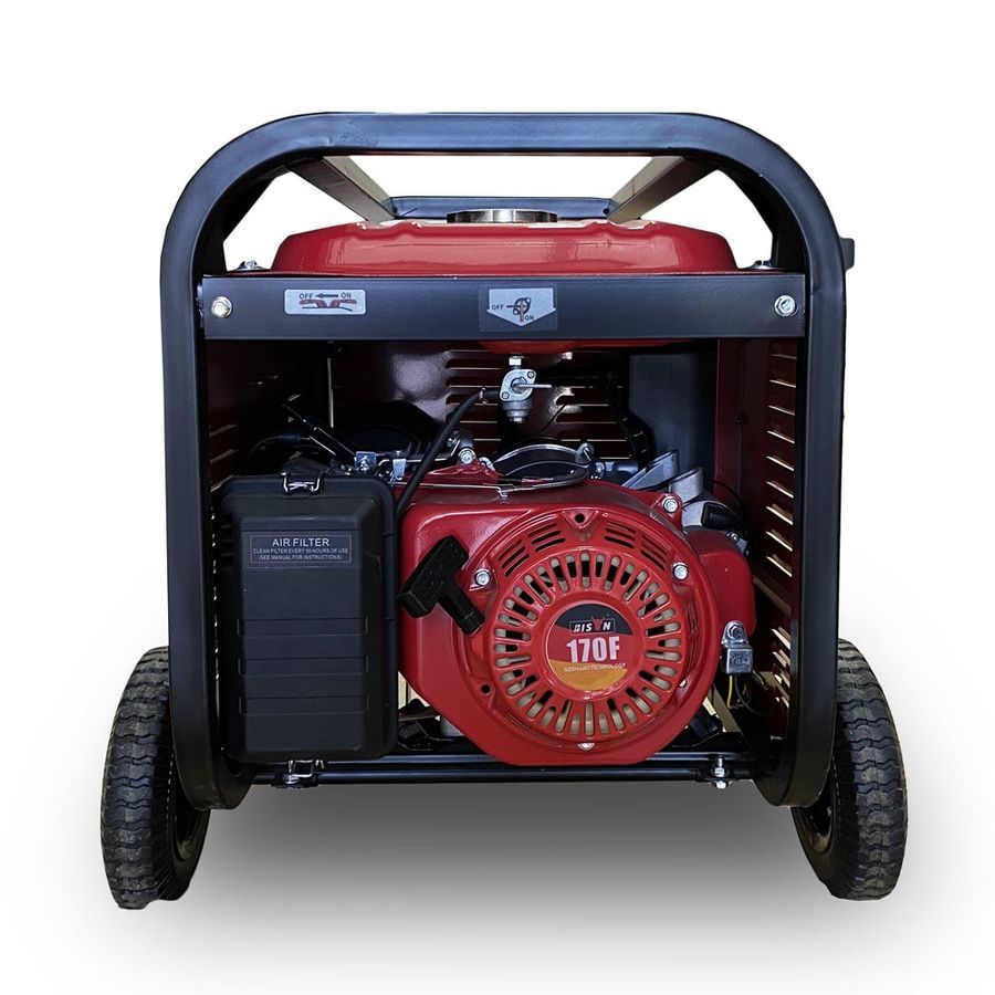 Бензиновый генератор BISON BS7000W максимальная мощность 3.8 кВт