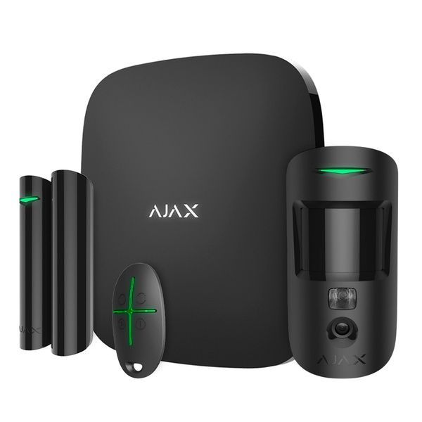 Комплект бездротової сигналізації Охоронна сигналізація StarterKit Cam HDR Black &mdash; 2G, Ethernet, фотоверифікація тривог