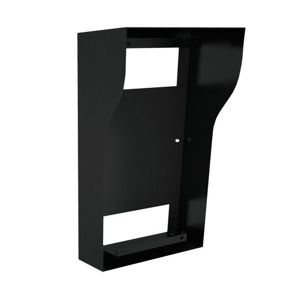 Монтажна коробка з козирком Bas-IP BR-AV8 (black) для накладного монтажу індивідуальних IP-відеопанелей Bas-IP