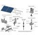 Монтажний набір (12 модулів на похилий дах)
