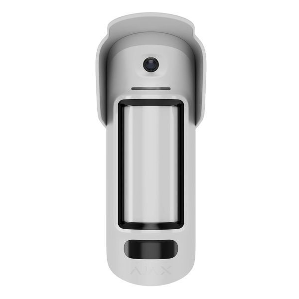 Бездротовий вуличний датчик руху Охоронна сигналізація MotionCam Outdoor HighMount (PhOD) Jeweller White з фотофіксацією за тривогою та за запитом