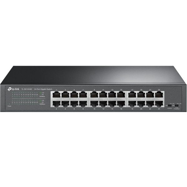 Комутатор TP-LINK TL-SG1024D 24-портовий гігабітний настільний/стійковий некерований