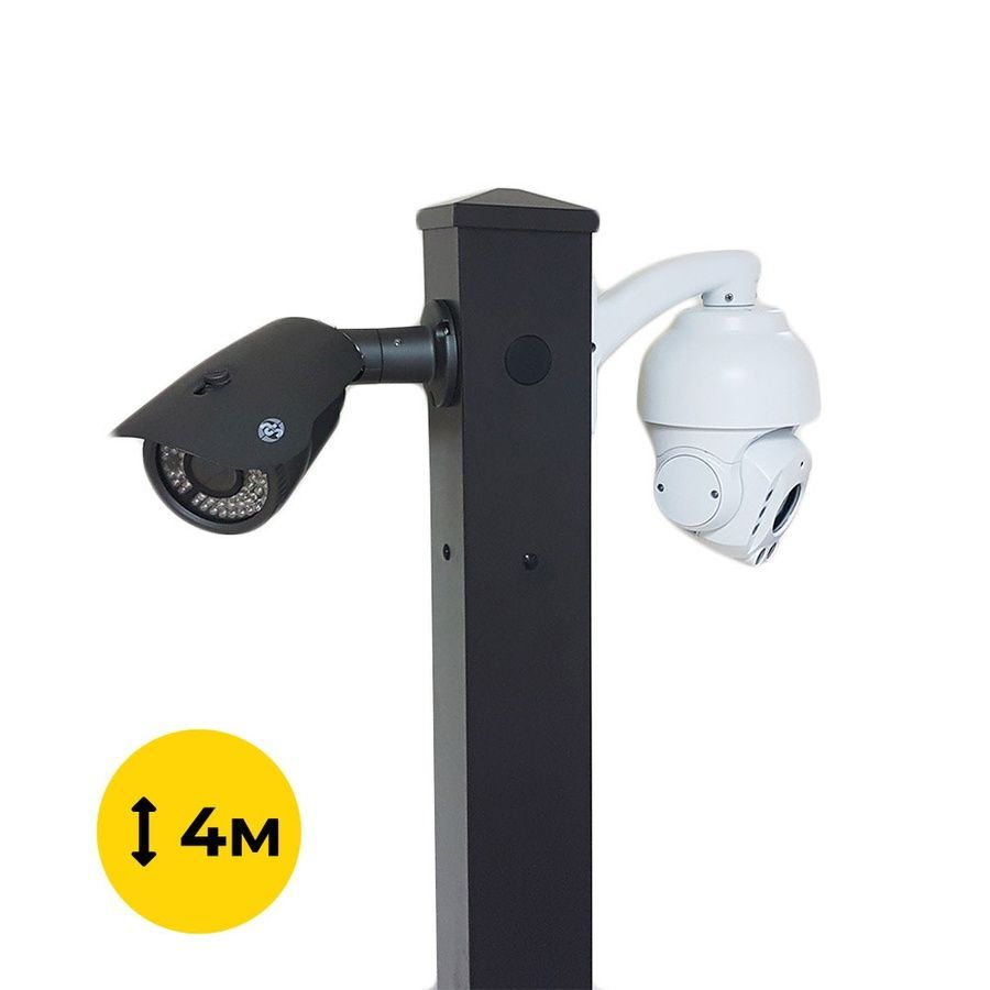 Комплект: Світильник світлодіодний Lightwell ZY-DY11-65K-150W + Стовп 103Р 4м + Кронштейн DS-1275ZJ + Бандажна стрічка SB 207 20х0,7 бухта 50м + Замок BCS-20 + Кронштейн ZelK КСУР (труба: 50) (довжина труби: 700)