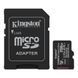 Карта памяти microSDXC Kingston 256Gb Canvas Select Plus Gen3 class 10 А1 UHS-I + SD-адаптер (SDCS3/256GB)