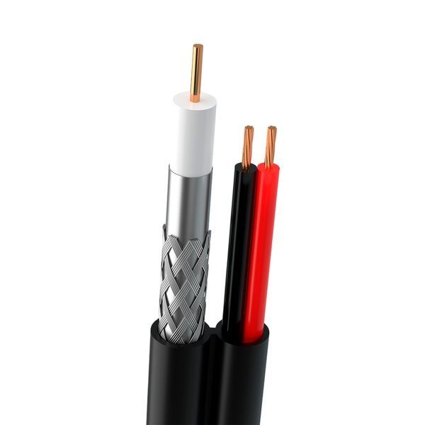 Кабель комбінований Одескабель RG-59, медь (CU) + 2*0.75 power, 305м (F5967BVcu +2*0,75)