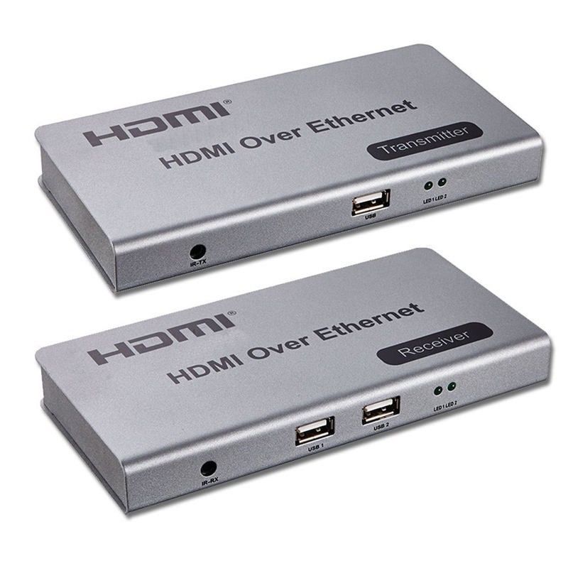 KVM-подовжувач ATIS HDMI/USB +IR по Ethernet до 120 м (1080p)