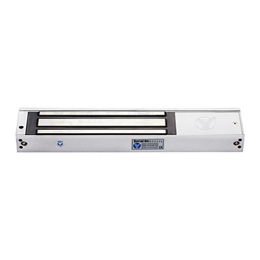 Электромагнитный замок Yli Electronic YM-350 с уголком монтажным Yli Electronic MBK-350ZL