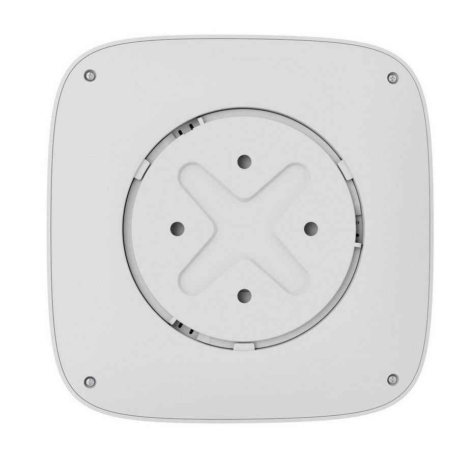 Бездротовий пожежний датчик Охоронна сигналізація FireProtect 2 RB white з сенсорами диму і температури зі змінними батареями