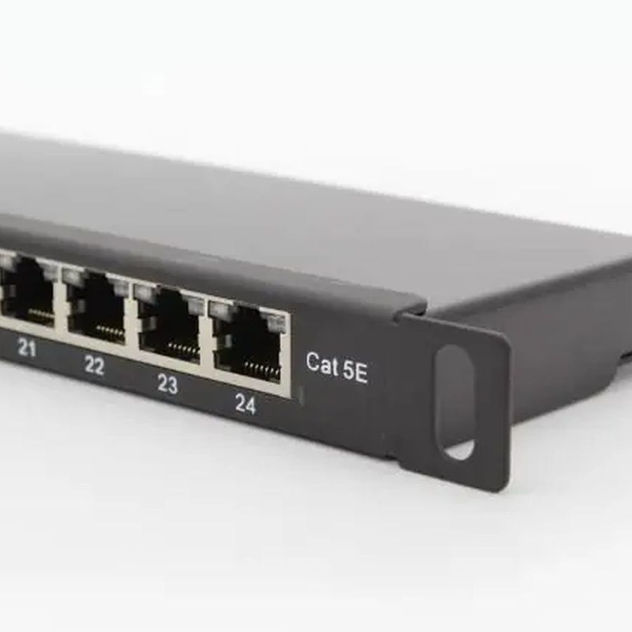Патч-панель Hypernet 24 порта FTP 0.5U кат. 6е 19" PP-KFSTP6-24-05U