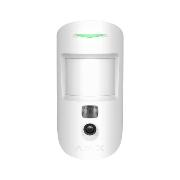 Бездротовий датчик руху Охоронна сигналізація MotionCam HDR white з фотокамерою для підтвердження тривог