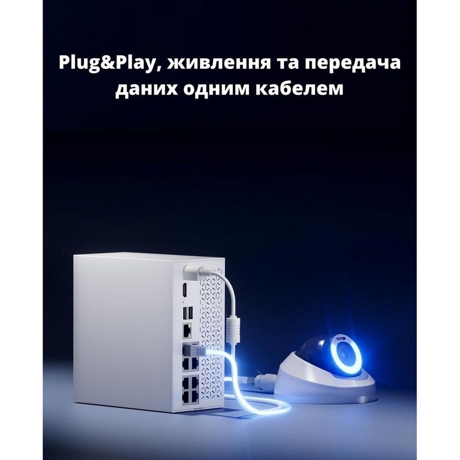 Комплект IP видеонаблюдения CYVIO POE Dome 2Kit 8MP N2412D