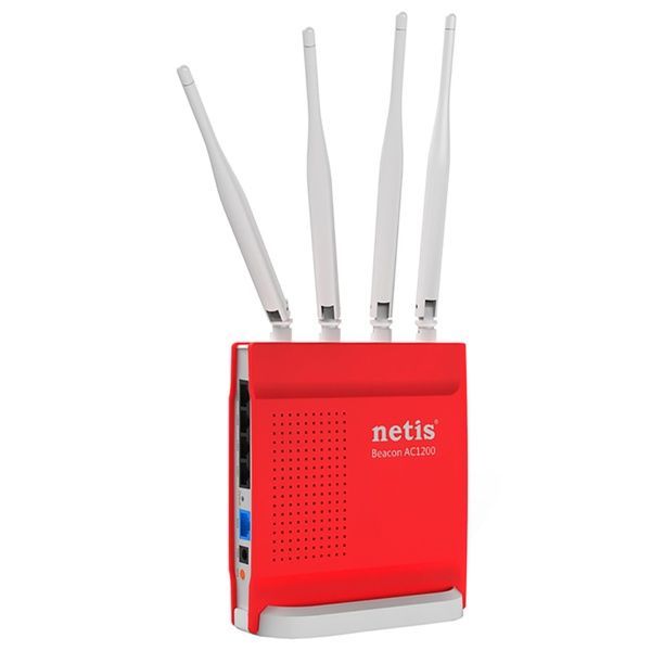 Точка доступа с сетевым адаптером NETIS WRL ROUTER 1200MBPS 1000M/4P DUAL BAND WF2681