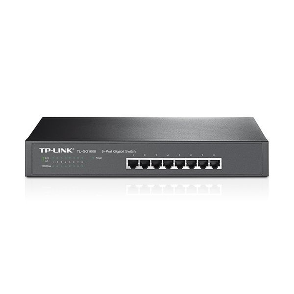 Коммутатор TP-Link TL-SG1008 8-портовый гигабитный неуправляемый