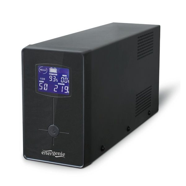 Джерело безперебійного живлення EnerGenie EG-UPS-032 850ВА / 510Вт лінійно-інтерактивне з LCD-дисплеєм