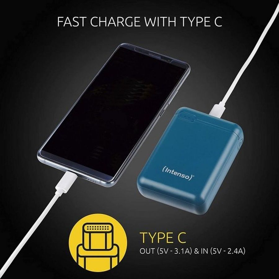 Повербанк Intenso Powerbank XS 10000 (petrol) ємністю 10000 мА&middot;год