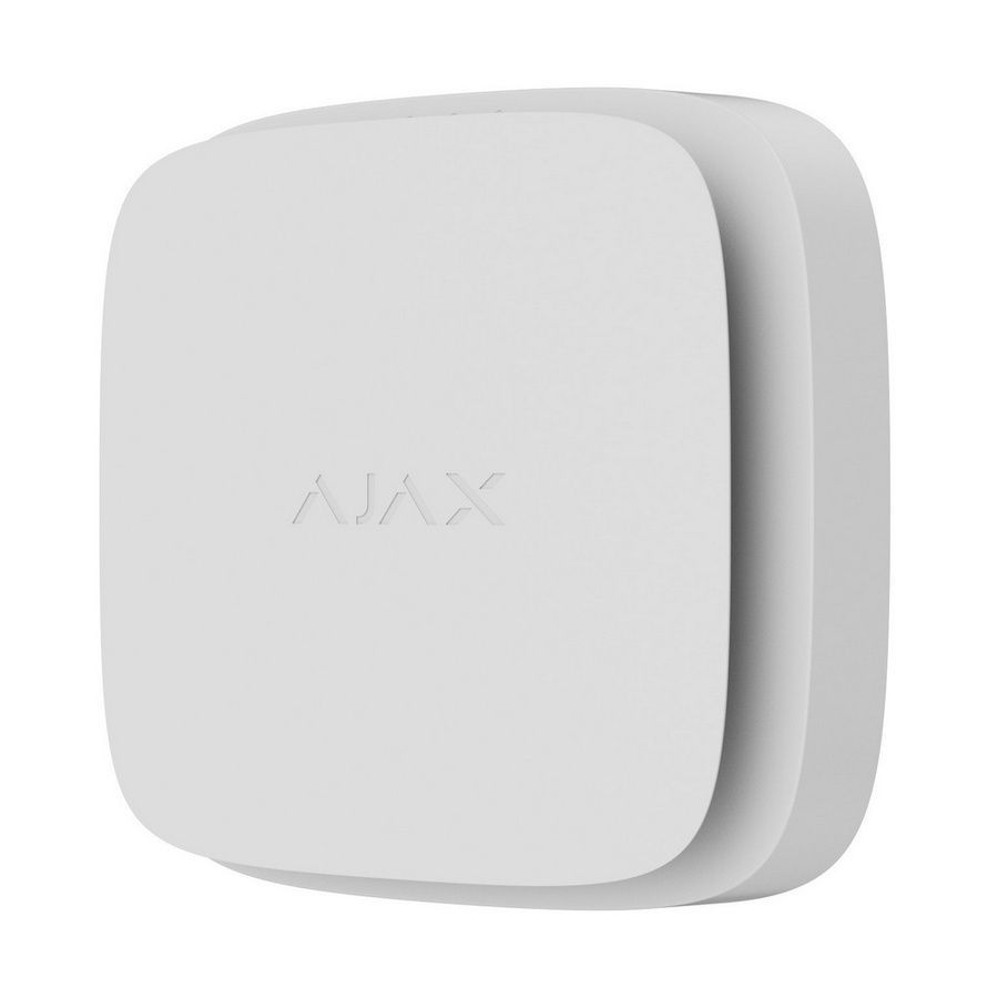 Беспроводной пожарный датчик Ajax FireProtect 2 RB white с сенсорами дыма, температуры и угарного газа со сменными батареями
