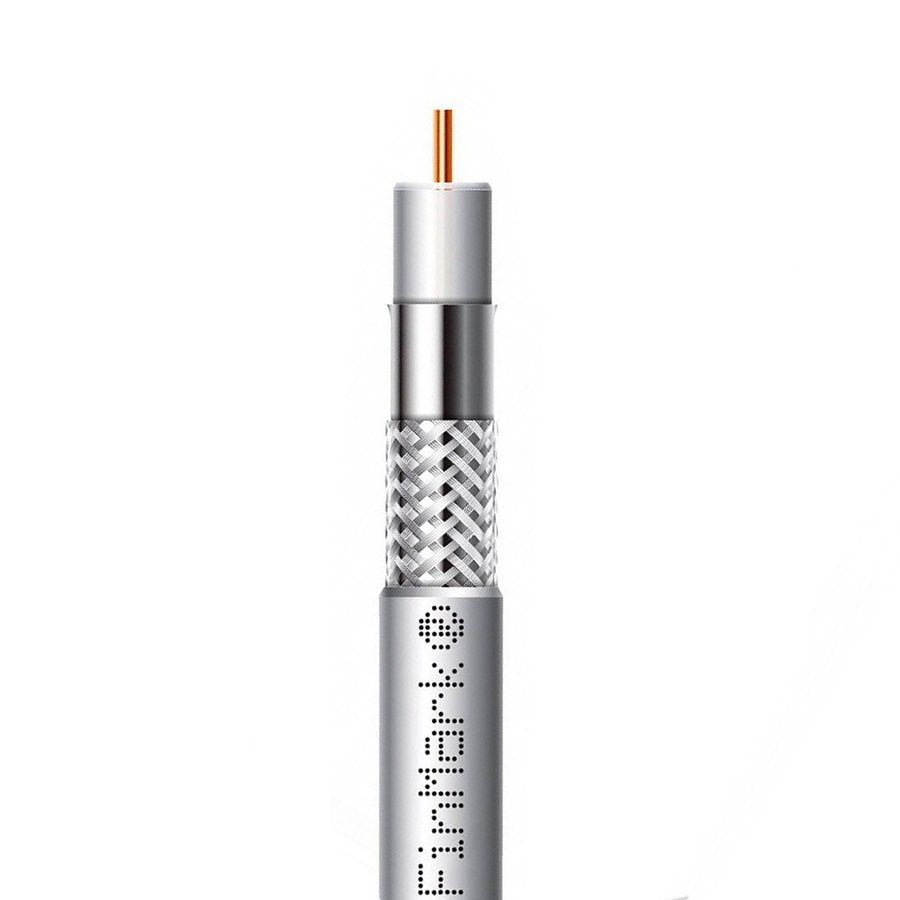 Абонентский коаксиальный кабель FinMark F5967BVcu (белый, 305 м)