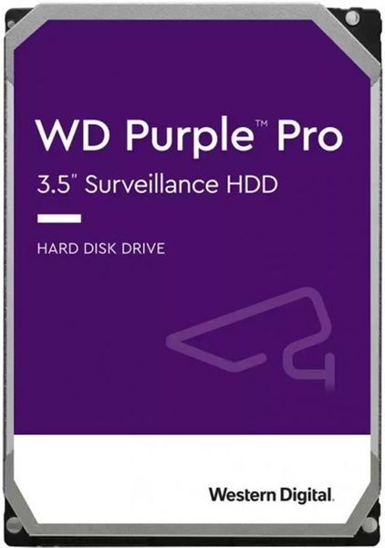 Жесткий диск 12TB Western Digital WD Purple Pro WD121PURP для видеонаблюдения с AI