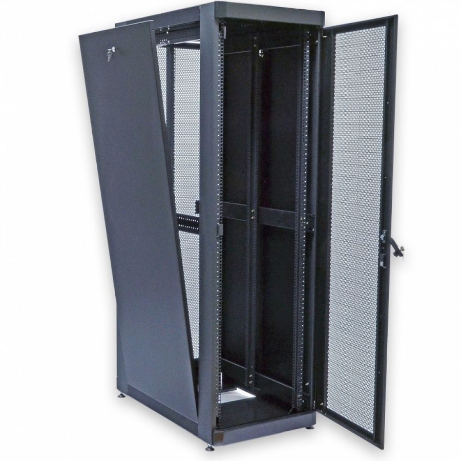 Шкаф серверный CMS 45U 610 х 1055 UA-MGSE45610MPB усиленный с перфорированной дверью для сетевого оборудования