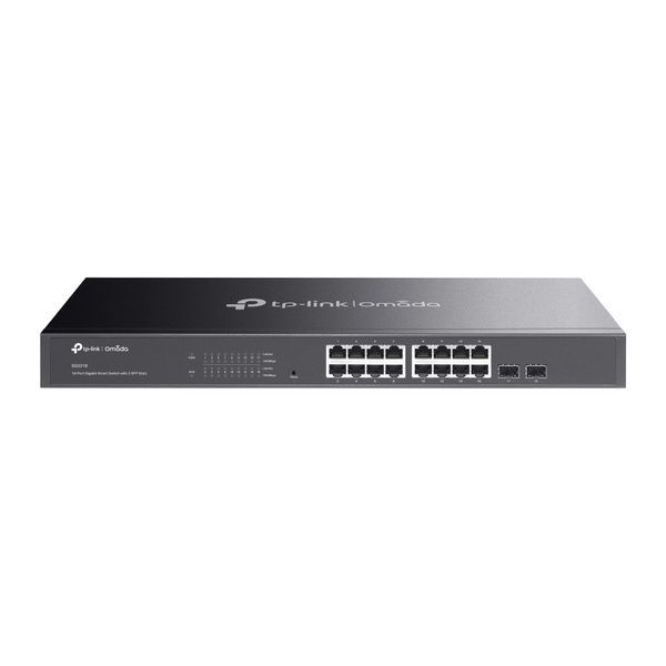 Коммутатор TP-LINK TL-SG2218 16x1GE 2xSFP L2 Smart Switch 19" 1U
