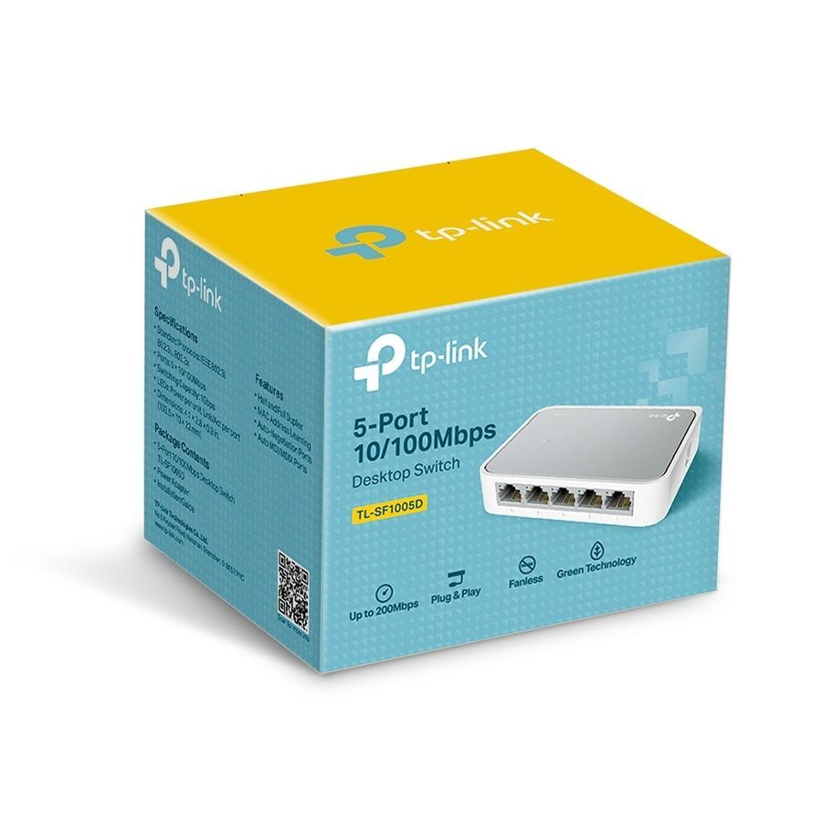 Коммутатор TP-Link TL-SF1005D 5-портовый неуправляемый