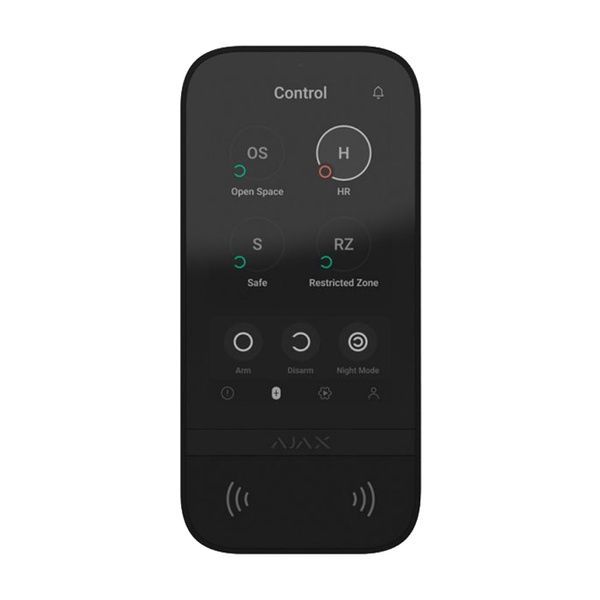Клавіатура Охоронна сигналізація KeyPad TouchScreen black бездротова з сенсорним екраном