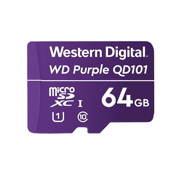 Карта памяти Western Digital MICRO SDXC 64GB UHS-I WDD064G1P0C WDC специализированная для видеонаблюдения