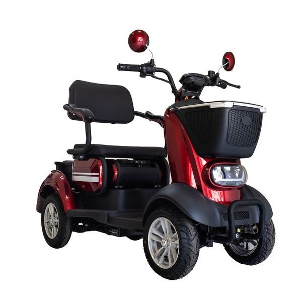 Электроскутер BOOM S2 красный 1000W 60V20AH, максимальная скорость 25 км/ч