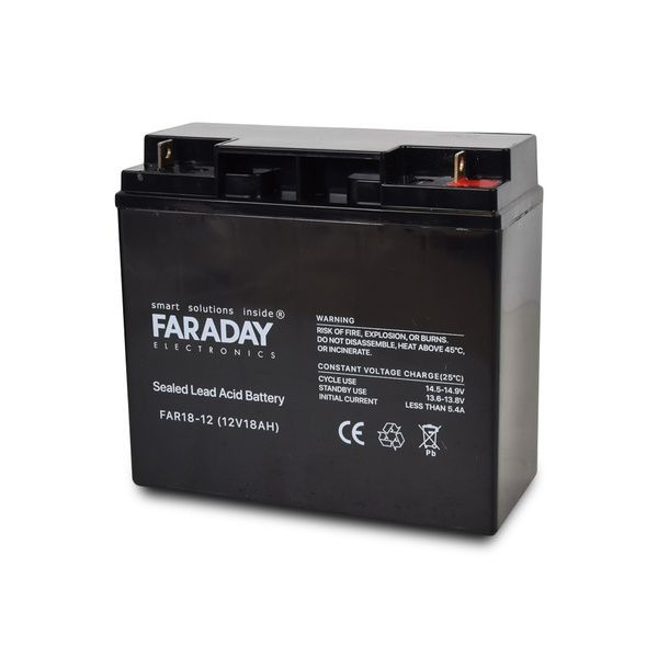 Акумулятор 12В 18А&middot;год для ДБЖ Faraday Electronics FAR18-12