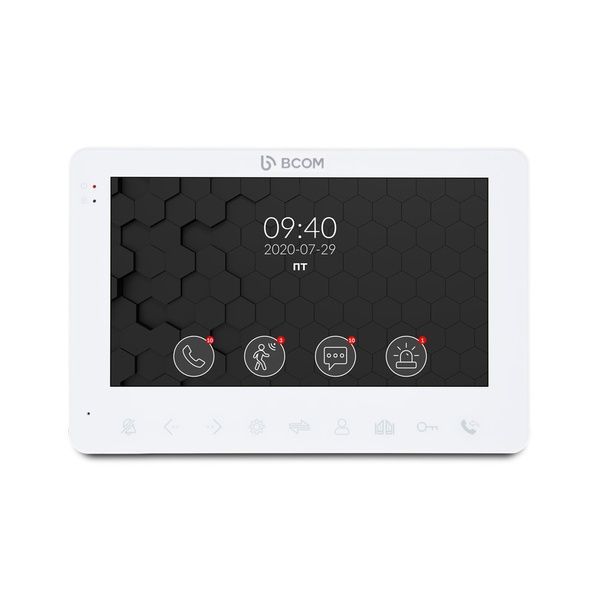 Видеодомофон 7" BCOM BD-780FHD White с детектором движения и записью видео