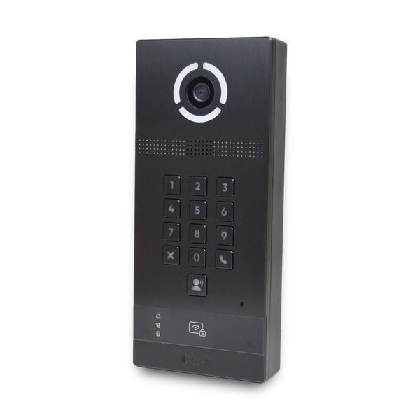 Многоабонентская IP вызывная панель Bas-IP AV-09KFBI (black) со считывателем UKEY и распознаванием лиц для IP-домофонов